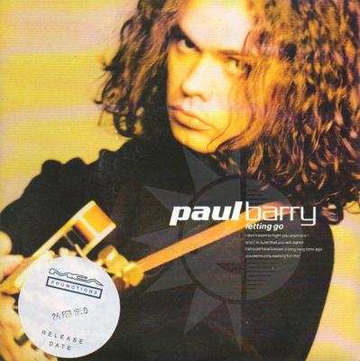 7-дюймовая пластинка PAUL BARRY - Letting Go MCA1394 MCA Records 1990 UK Soul/Funk Б/у