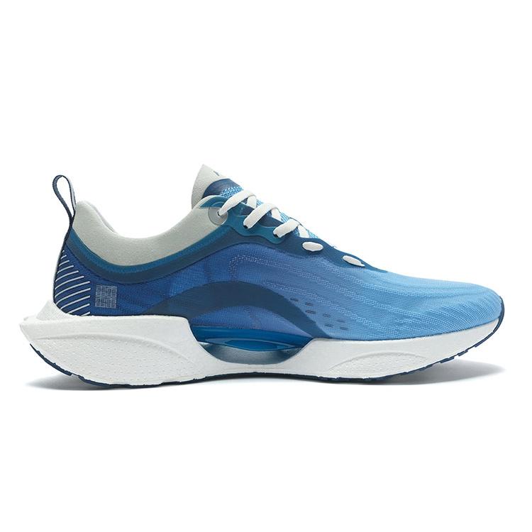 Li Ning Super Light 18 Тканевые Нескользящие Износостойкие Низкие Беговые Кроссовки Мужские Небесно-Голубые ARMR007-4