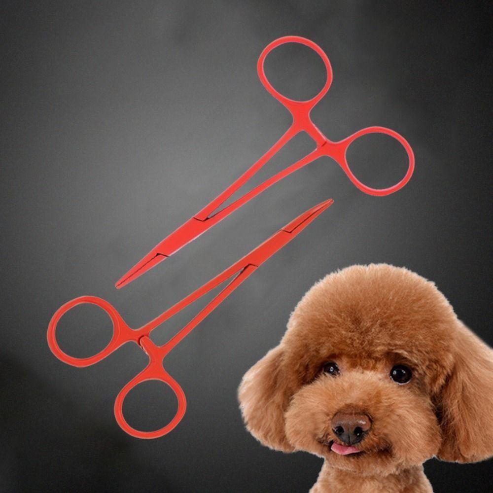 Tip Dog Grooming Scissors Trauma Shears Scissor Cat Surgical Forceps Pet Hemostatic Clip