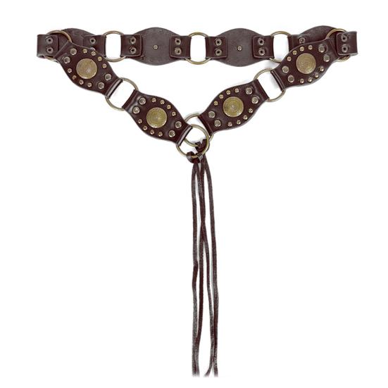 Женский ремень в стиле ретро, ​​преувеличенный ромб, металлическая пряжка из искусственной кожи, широкий ремень с ушками, аксессуары для брюк