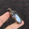 Owyhee Синий Опал Кулон Медная Проволока Обернутые Ювелирные Изделия Подвеска Из Натурального Драгоценного Камня Ювелирные Изделия Ручной Работы Совершенно Новый Подвеска Медные Ювелирные Изделия Подарок Для Мамы