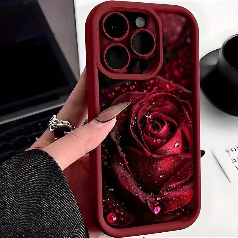 Потрясающий чехол-накладка «Капля дождя и роза» для Samsung Galaxy A17 A07 A06 A26 A16 A06 A35 A55 A25 A05s A15 A54 A34 A36 A24 5G