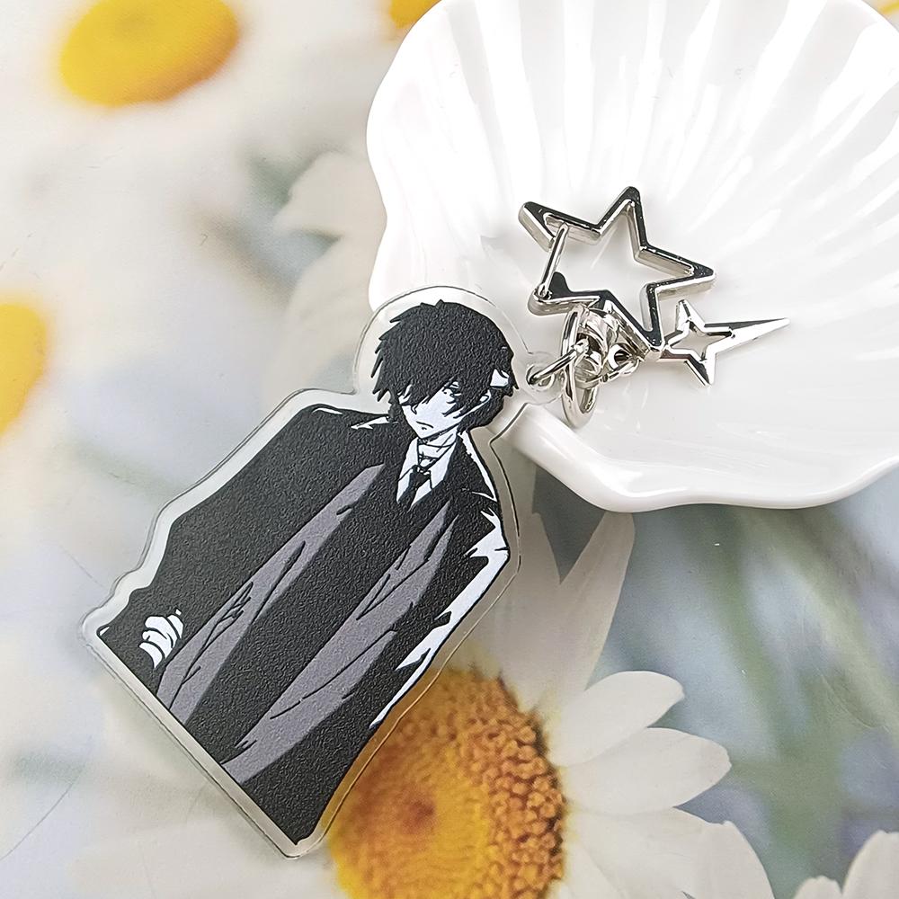 Аниме BSD Дазай Осаму и Чуя Брелок Bungou Stray Dogs Соукоку Вдохновение Брелок Косплей Аксессуары Декор для Рюкзака