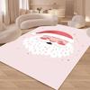 Рождество Ковер Дед Мороз ХО ХО ХО Венок Бант Снежинки Нескользящий Коврик Мат Гостиная Сладкое Праздничное Украшение Дома