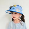 Солнечная шляпа-вентилятор Детская шляпа от солнца Мальчики и девочки Летняя УФ Шляпа-цилиндр с небом Детская шляпа от солнца