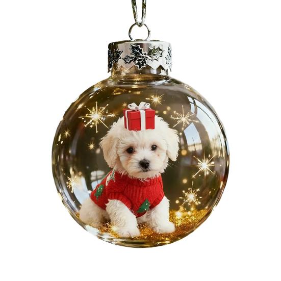 Рождественские акриловые украшения с птицами 2D Кардиналы Животные Украшения на елку Ручной работы Праздничные