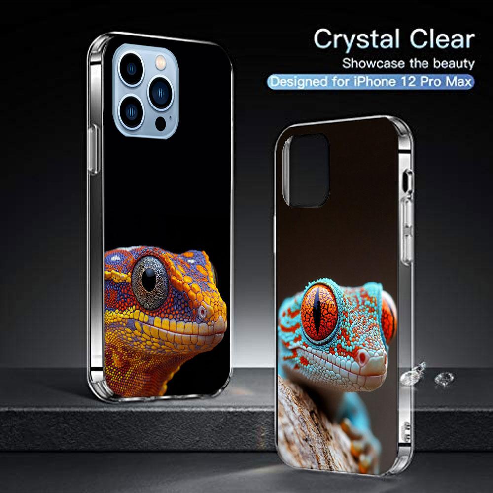 Lizards and Geckos Have Big Eyes Cases Phone Case For Iphone 17E 16E 17 Air 16 Pro Max 15 Pro 14 Plus 11 13 12 Mini Cover Cases