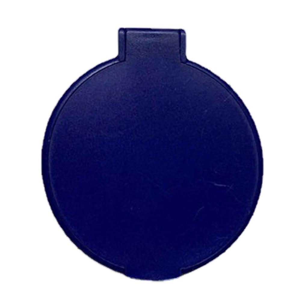 Одностороннее складное круглое зеркало пластиковое портативное компактное косметическое карманное зеркало белое