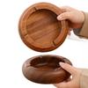 Large South American Walnut Ashtray with Lid - Retro Chinese Style