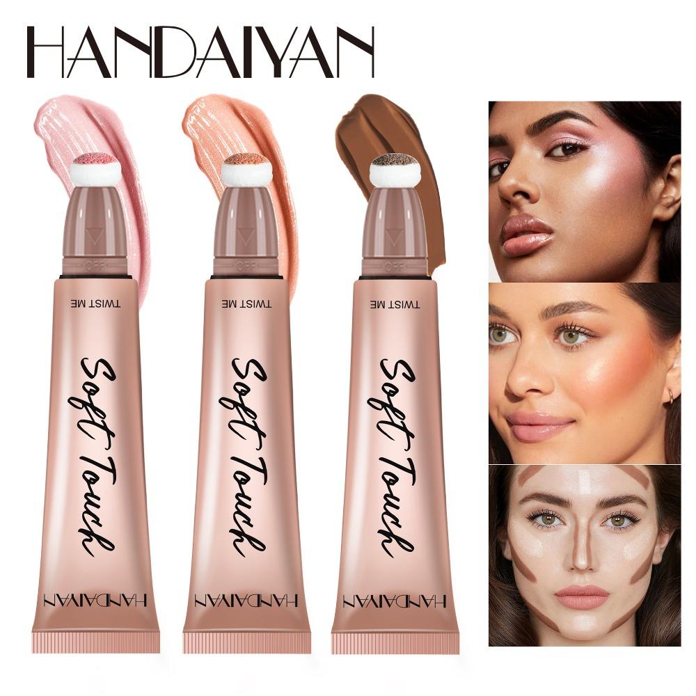 Handaiyan Natural, Розовый, Мелирование, Блестящие, Пельмени, 6-цветные румяна