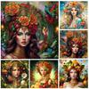 Beautiful Women Flowers and Fruits 5D Diamond Painting and Sales Full Round Square DIY Diamond Embroidery Portrait Decoration