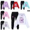 Kpop Demon Hunters Kids Cartoon Hoodie Set With Cotton Material For Casual Wear
