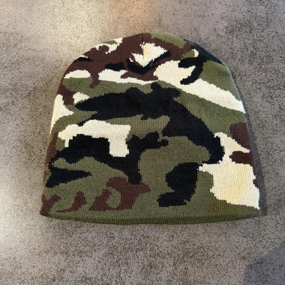 Versatile Style Winter Beanies Knitted Texture Warm Woolen Hat Street Fashion Hat Outdoor Sports
