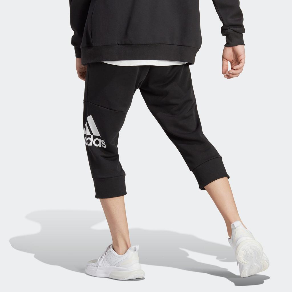 adidas ESSENTIALS Повседневные брюки 3/4 с большим логотипом Мужские Черные HA4350