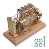 H75 12CC Четырехцилиндровый OHV Водяное охлаждение Двигатель Внутреннего Сгорания Модель Трактора Научно-Учебное Пособие Вертикальная Модель Двигателя