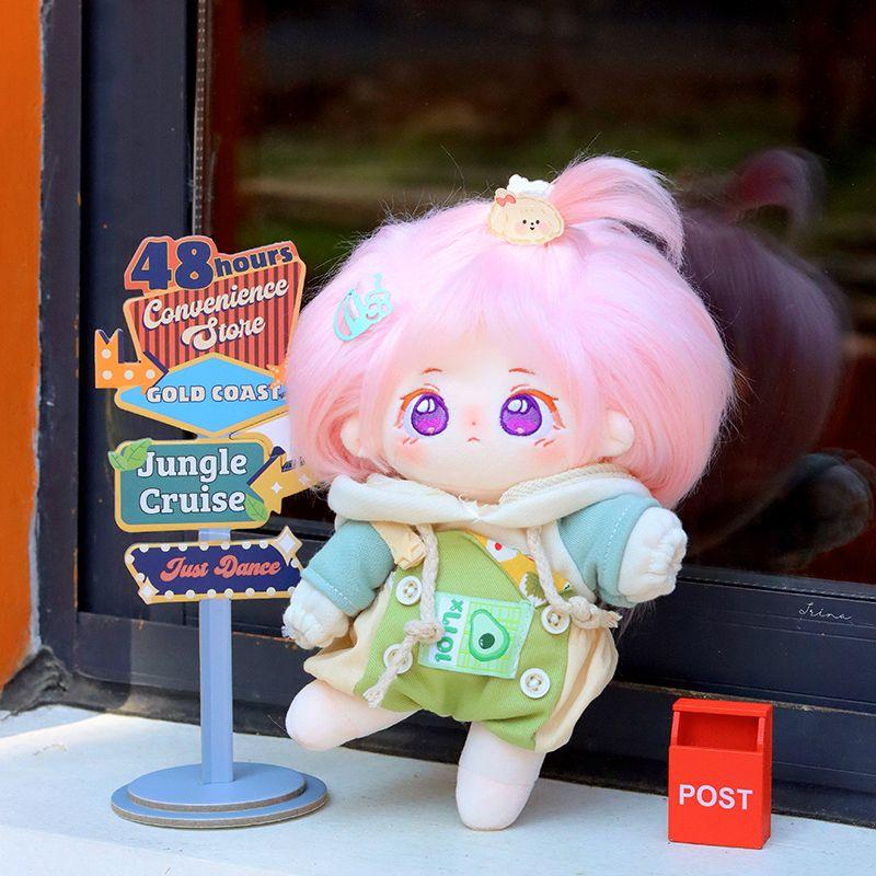 20 см плюшевая хлопковая кукла Kawaii Idol мягкая суперзвезда фигурка куклы милое тело цветущая вишня девочка кукла может менять одежду подарок