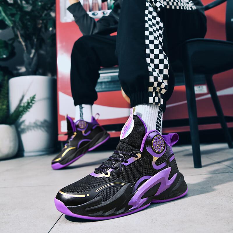 Памятное издание Путянь мужские баскетбольные кроссовки с высоким верхом износостойкие амортизирующие молодежные ботинки студенческие нескользящие 10 детские спортивные кроссовки