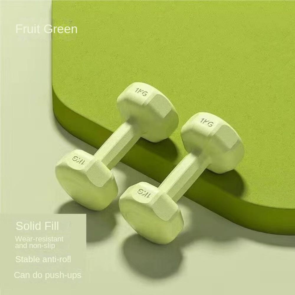 ПВХ Фитнес Набор гантелей 1 кг Маленькая гантель Высококачественная гиря Домашнее оборудование