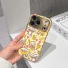 Чехол для телефона «Счастливый старт» для iPhone 17 16 15 14 13 12 11 Pro Max 16E Золотой гальванизированный стеклянный корпус Милый чехол с обезьяной и бананом