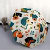 1pc Dogs Floral Automatic Open/close, Heavy-Duty Iron Frame & 8-Rib structure, Compact Folding Umbrella for Women/Men, All-Season Travel,  123