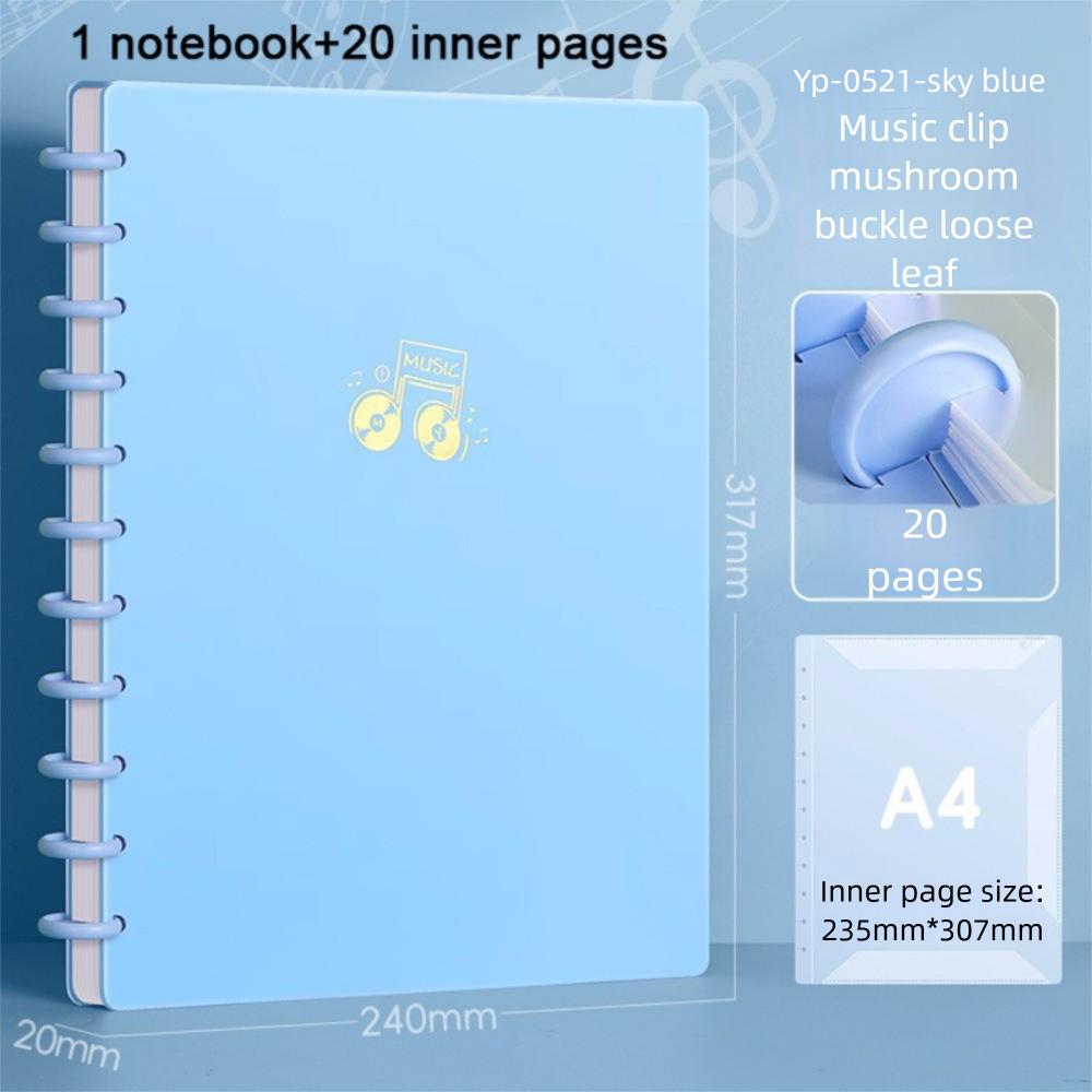 Прозрачная папка для нот формата А4, папка для фортепианных листов, креативный органайзер для хранения документов