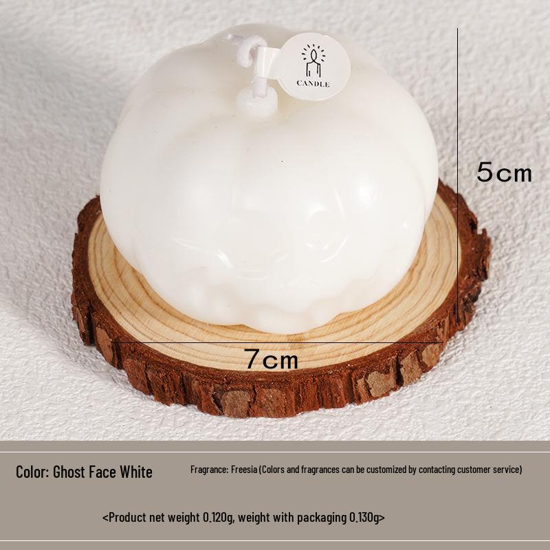 Свеча ручной работы с ароматом тыквы на Хэллоуин - Сувенир для вечеринки и подарок, Ароматическое украшение