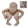 8 Inch Reborn Baby Doll Kits with Cloth Body Blank Unpainted Unassembled Newborn Doll Parts Rebirth Doll Enthusiasts Collector DIY Doll Accessories