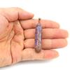 Ручная работа Натуральный камень Кристалл Большой шестиугольный столбец Аметист Древо Жизни Кулон Ожерелье N501