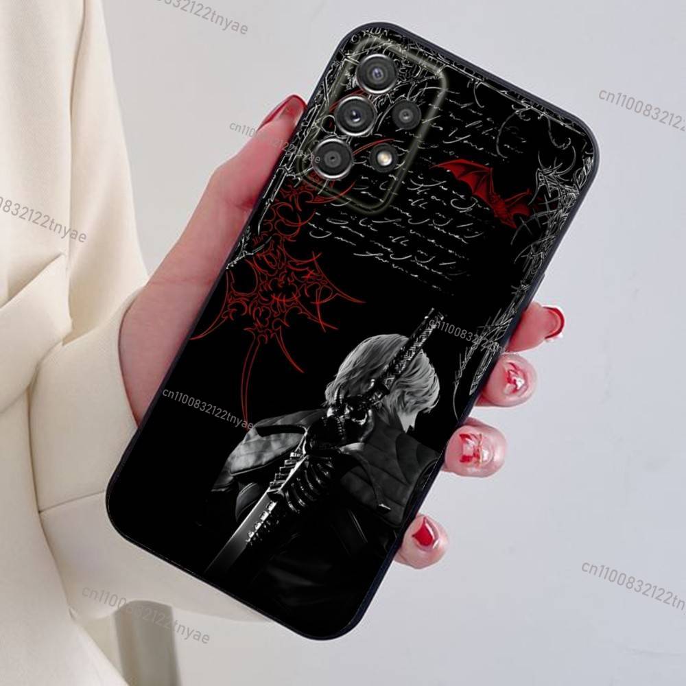 Чехол для телефона Dante D-Devil M-May Cry D-DMC2 для Samsung S24,21,22,23,30,Ultra,20,Plus,Note,10,9, Черный мягкий силиконовый чехол