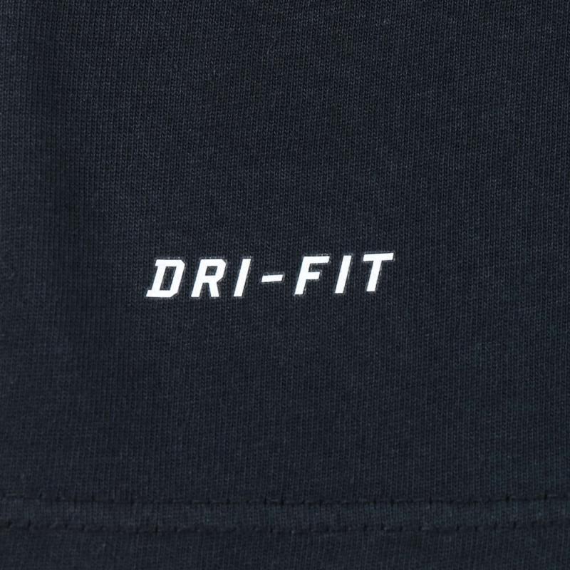 Nike Спортивный пуловер Dri-Fit Повседневный с коротким рукавом Детские топы Черный 820564-010