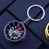 Zinc Zinc Zinc Alloy Wheel Hub Key Chain Rotatable Car Accessories Keychain  Girls Boys