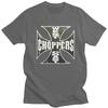 Custom Cool West Coast Iron Cross Choppers T Shirt Unisex Short Sleeve Pure Cotton T-shirt Casual Tees Streetwear Tshirt