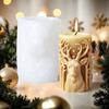 Silicone Soap Making Mold Elk Plaster Mold Christmas Candle Mold  Festival Decorations