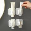 Wall-mounted Toothbrush Holder Gravity-sensing Electric Toothbrush Storage Rack Non-punching Bathroom Toothpaste Rack