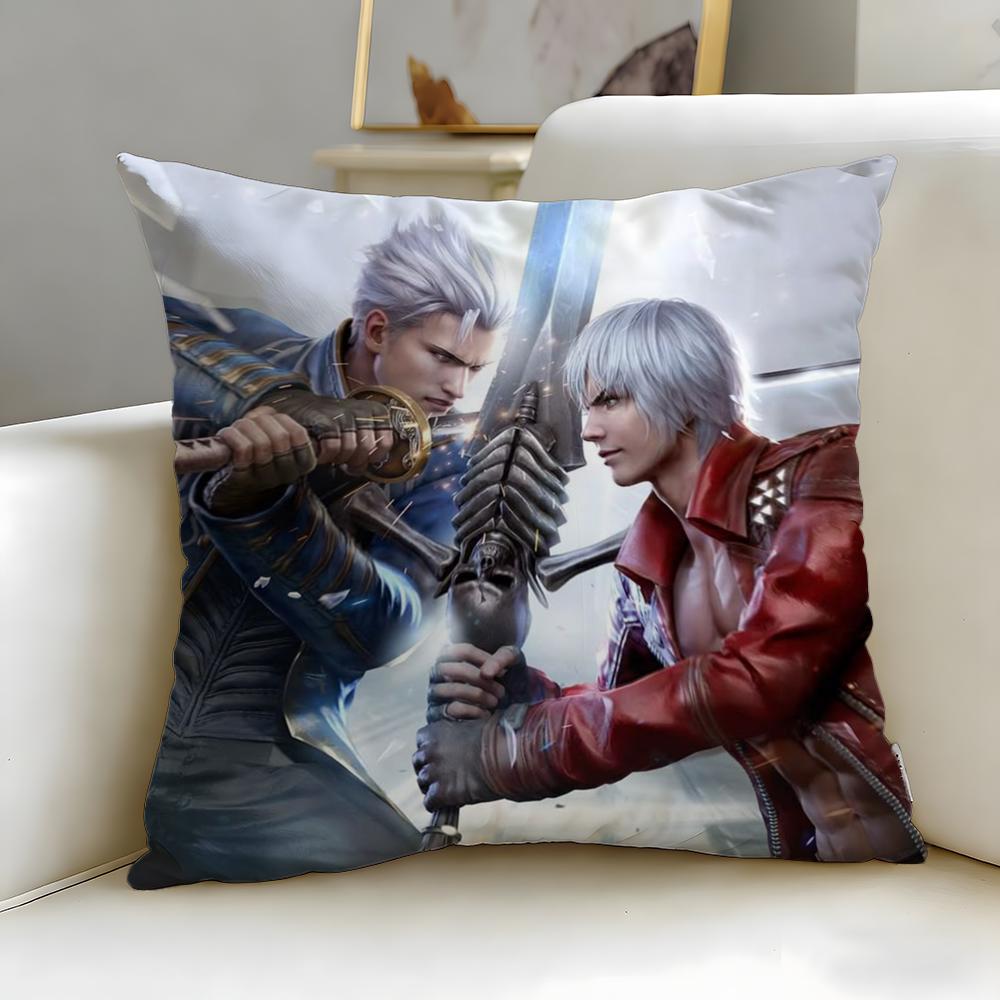 Классическая игра Devil May Cry Наволочка Мягкая и Легко стирающаяся – Универсальная для Дивана, Кровати, Путешествий и Офиса