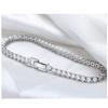 [R7548] - Silver White 'Sissi' Designer Bracelet - 4 Mm (crystal River)