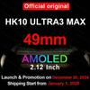 HK10 Ultra 3 Max AMOLED Смарт-часы Bluetooth Совместный сетевой фотоальбом Мужские локальные музыкальные умные часы с искусственным интеллектом