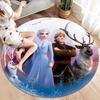 1 шт. Круглый ковер с рисунком Disney Frozen, Напольный коврик для спальни и гостиной, Ковер для декора детской, спальни, гостиной, Эстетичный декор комнаты