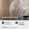 AISOLOVE F5 Портативный настольный вентилятор с oscillating, перезаряжаемый от USB