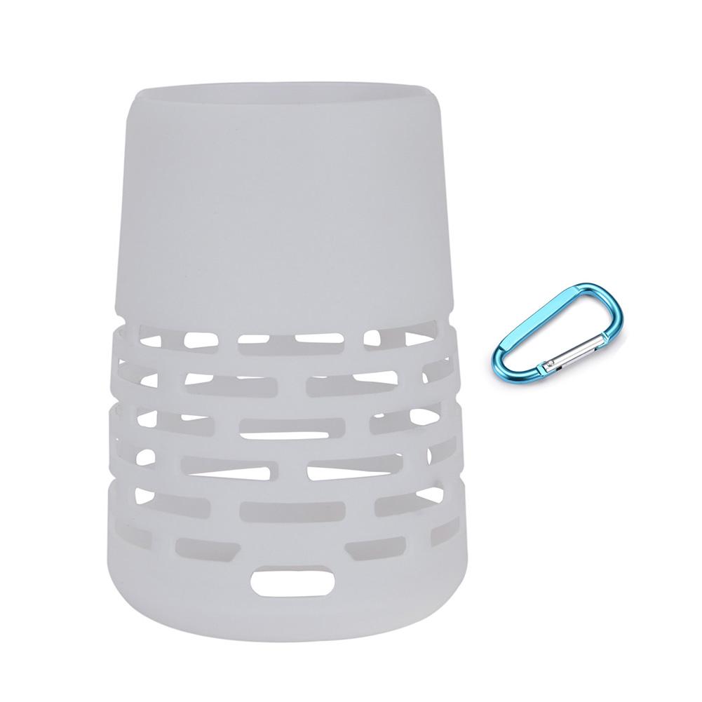 Portable Bluetooth-compatible Speaker Case Shockproof Speaker Skin Cover with Carabiner for Bose SoundLink Revolve/Revolve+ I II