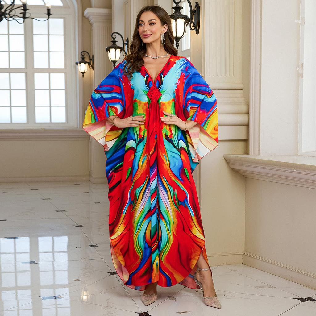 Пляжные накидки женские кафтаны напечатанные накидки для купальников бюст ручная работа летние праздничные купальные костюмы пляжная одежда
