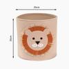 LargeCapacity Cartoon Animal Plush Storage Bin Washable Laundry Basket Lion Giraffe Design DurableFabric Home Organization Decor