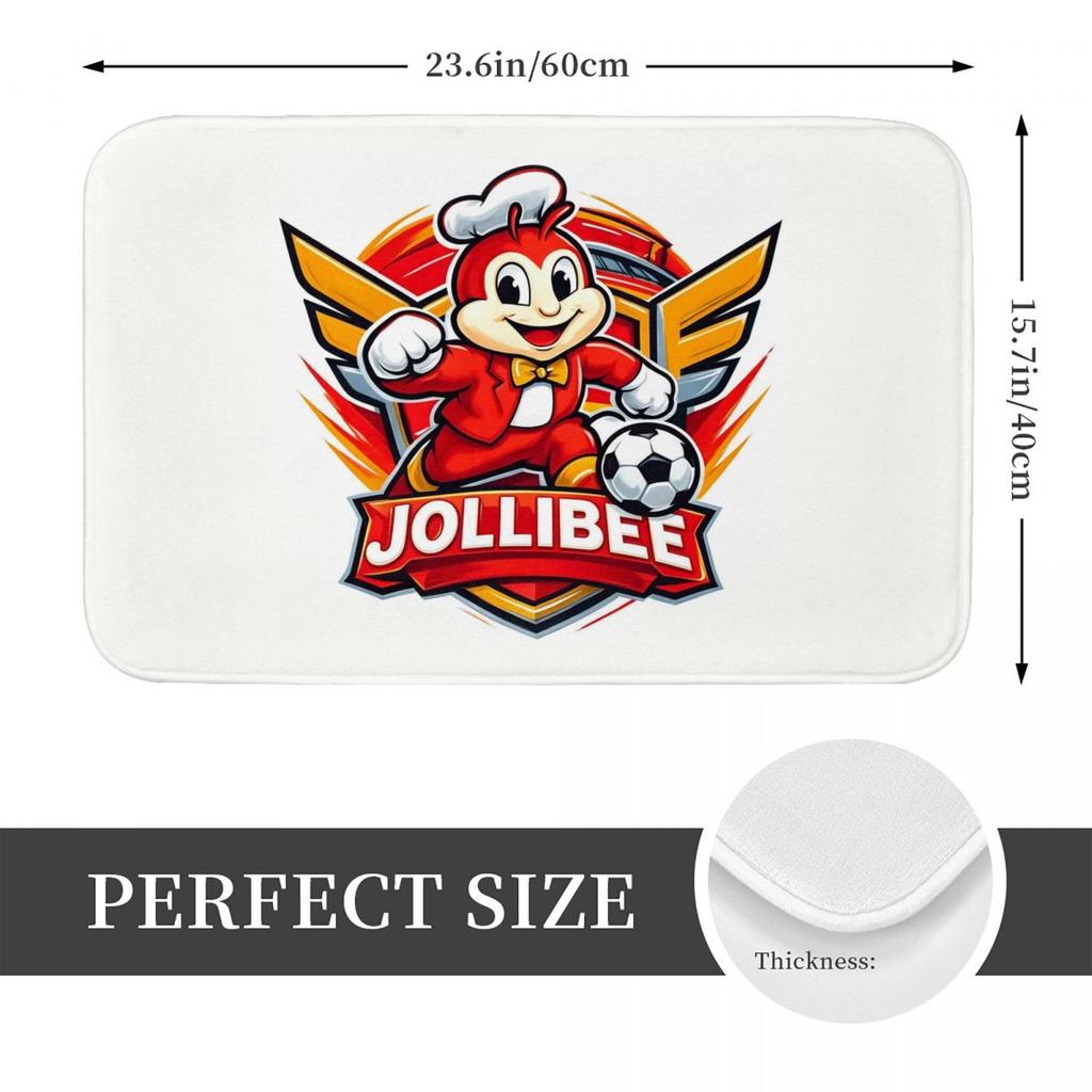 Ретро Коврик для двери Jollibee Вход на кухню Домашний коврик для пола Противоскользящий ковер Коврик для спальни Напольные коврики