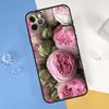 Чехол для телефона с красивым цветком пиона для iPhone 16 Pro Max 16e 12 13 Mini 11 14 15 Pro Max XR 15 16 Plus Защитный корпус