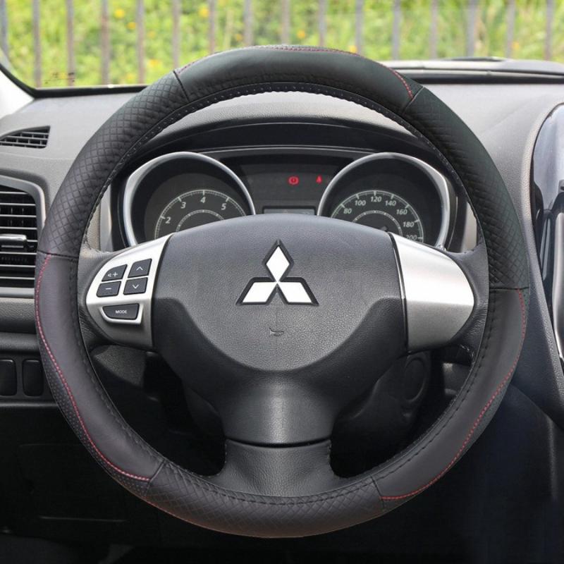 Car Steering Wheel Center Emblem Sticker For Mitsubishi ASX Ralliart Lancer Cordia Pajero Outlander Eclipse L200 EVO Cross TX1