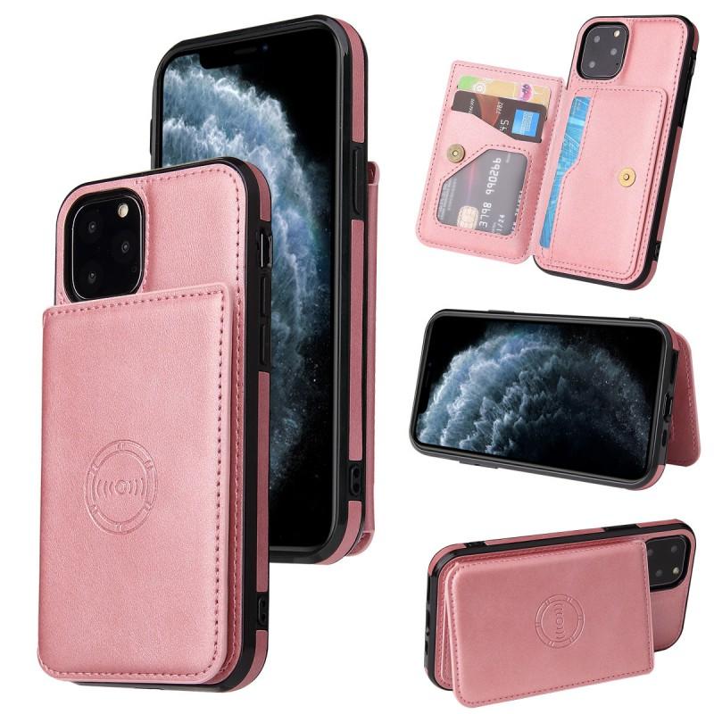 Многофункциональный чехол-книжка со слотами для карт IPhone 15 14 Магнитная обложка-кошелек Ударопрочная TPU защита