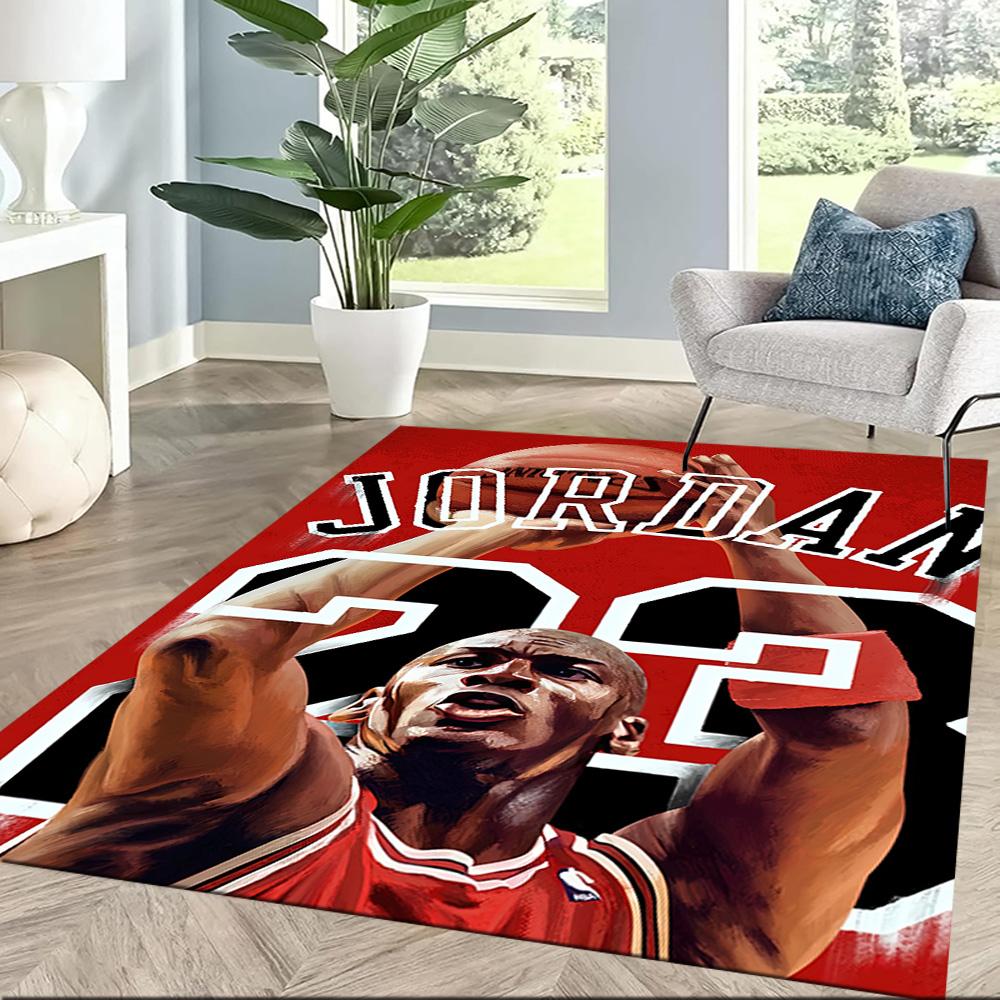 Air Jordan 23 Legacy Square rugs are a great choice for living rooms, bedrooms, home décor, and as gifts.