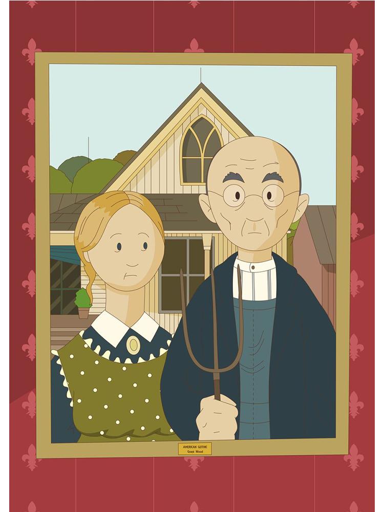 Милая известная картина, мультяшный художественный постер и принты, холст, картины, настенное искусство для гостиной, украшение дома