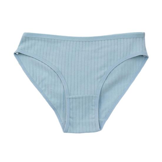 Женское хлопковое нижнее белье женские ребристые полосатые трусики дышащие плюс эластичные трусики