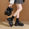 Platform British Style Loafers Children's Autumn 2025 New One-pedal Women's Shoes Bow Single Shoes Small Leather Shoes